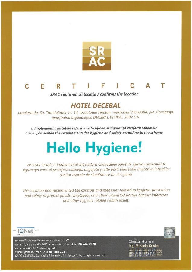 Hotel Decebal نيبتون المظهر الخارجي الصورة